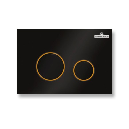 Клавиша смыва механическая Lavinia Boho RelFix 38050803 цвет черный матовый/золото