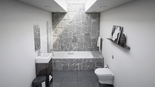 Ванна стальная BLB Atlantica HG B70J handles 170х80 пристенная прямоугольная без ножек - фото 2