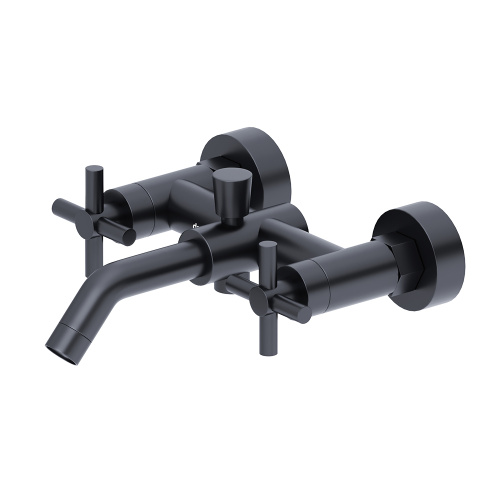 Смеситель для ванны и душа Damixa Neo Classic 271000000 настенный графит без термостата - фото 4