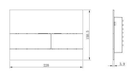 Клавиша смыва механическая Boheme 670-BR цвет бронза