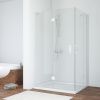 Душевой уголок Vegas-Glass AFA-F TUR+NOVO AFA-F NOVO 90*80 01 crystalvision L 90х80 стекло прозрачное профиль белый без поддона