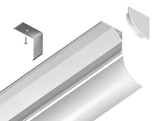 Алюминиевый угловой профиль Ambrella Light Alum Profile (Алум Профиле) GP2100WH - фото 3
