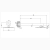 Верхний душ Gessi Goccia 33755#031 20х20 хром