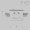 Светильник встраиваемый Maytoni Technical Gyps Modern DL001-1-01-W