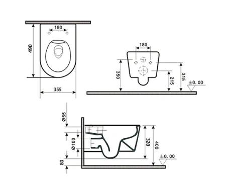 Унитаз подвесной Gid Tornado 62263Y белый с сиденьем микролифт безободковый смыв торнадо