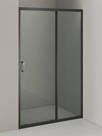 Душевая дверь Orange E02-120TB 121х190 стекло прозрачное профиль черный