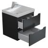 Тумба под раковину Uperwood Tanos 2930205148 50х30 подвесная цвет черный