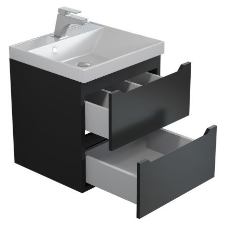 Тумба под раковину Uperwood Tanos 2930205148 50х30 подвесная цвет черный