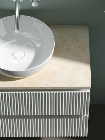 Тумба под раковину Sancos SNOB R SNR80W 80х40 подвесная цвет белый
