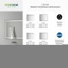 Зеркало с подсветкой Evoform Ledline BY 2444 70х60 подвесное