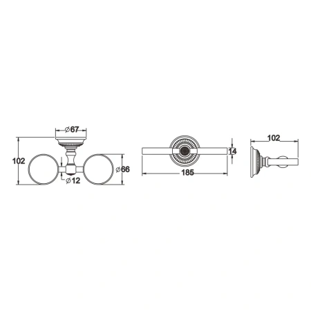 Стакан Rose RG14Q RG1422Q