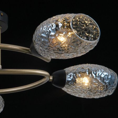 Люстра на штанге Illumico IL0300 IL0300-5CSQ-79 BK AB