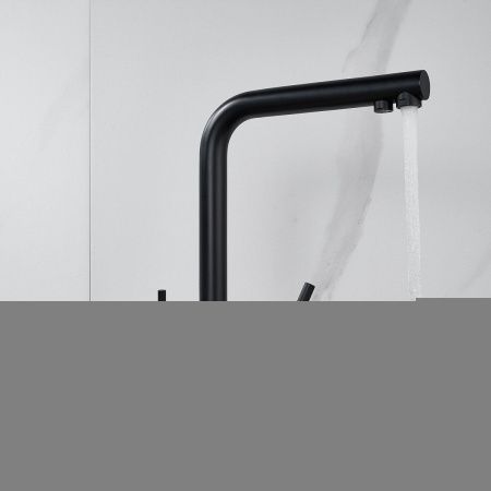 Смеситель для кухни Shevanik S468H на мойку черный