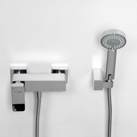 Смеситель для ванны и душа Wasserkraft Aller 1060 1062 настенный хром