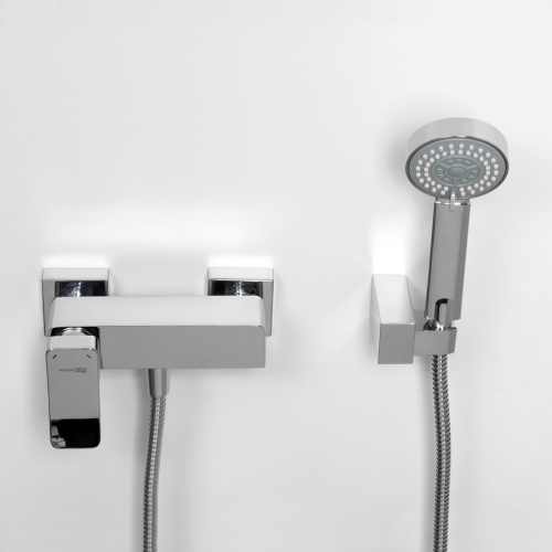 Смеситель для ванны и душа WasserKRAFT Aller 1060 1062 настенный хром - фото 5