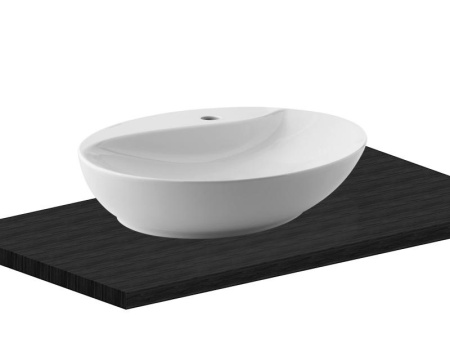 Раковина из санфаянса Scarabeo Moai 8610 55х45 накладная цвет белый