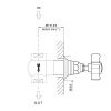 Внешняя часть запорного вентиля Nicolazzi Termostatico 4912CR18