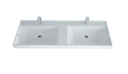 Раковина из искусственного камня Uperwood Classic 2911020336 120х50 полувстраиваемая цвет белый
