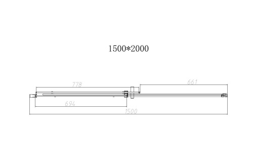 Душевая дверь Vincea Dice VDS-4D150CLB 150х200 стекло прозрачное профиль черный - фото 4