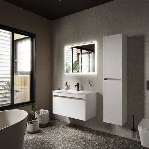 Тумба под раковину Sancos Smart SM90W 89х45х50 настенная - фото 3