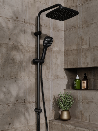 Душевая стойка Orange O-Shower OW04b настенная цвет черный