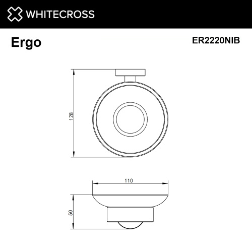 Мыльница Whitecross ERGO nickel brushed ER2220NIB - фото 2