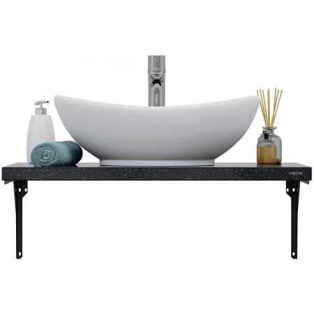 Столешница СанТа 900146 80х50 подвесная цвет серый