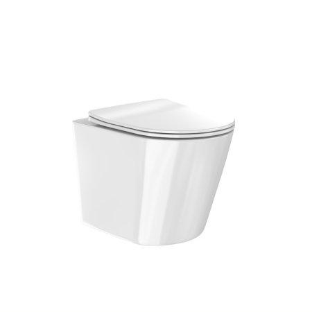 Унитаз подвесной Tokito Tatsumaki TOK-TATSUMAKI-TY белый с сиденьем микролифт безободковый смыв торнадо