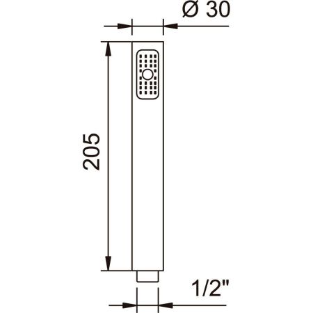 Душевая лейка Clever CAIMAN 90796 цвет хром