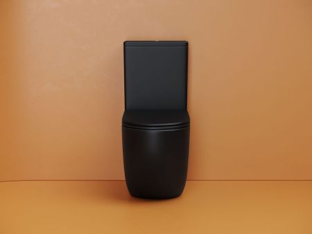 Унитаз напольный с бачком Ceramica Nova METROPOL CN4001TMB черный с сиденьем микролифт безободковый смыв торнадо