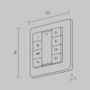 Кнопочная настенная панель 8-ми клавишная Maytoni Lighting control Dali (Дали) 721053