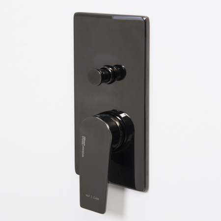 Смеситель для ванны и душа WasserKRAFT Glan 6600 6661 встраиваемый черный без термостата