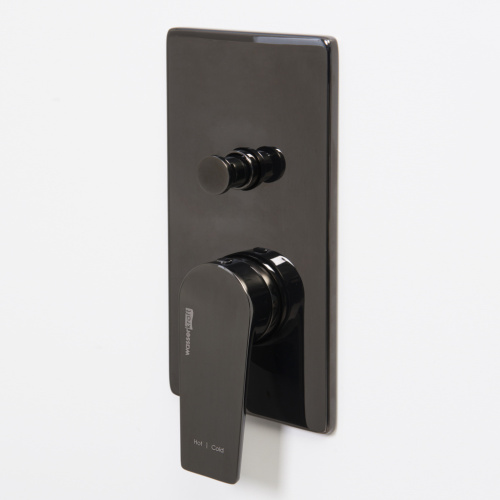 Смеситель для ванны и душа WasserKRAFT Glan 6600 6661 встраиваемый черный без термостата - фото 3