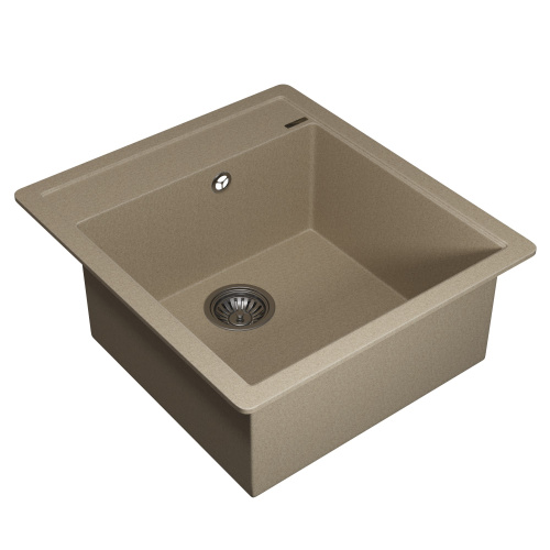 Кухонная мойка Uperwood Quartz Premium UPD-07 3910202125 46x51 цвет бежевый матовый - фото 2