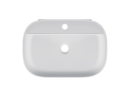 Раковина из санфаянса Scarabeo Glam 1802 56х38 накладная цвет белый