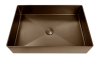 Раковина из нержавеющей стали AltroBagno Solido AltroBagnoSolido001024BrAn 60х40 накладная цвет бронза
