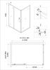 Душевой уголок Niagara Nova NG-82-13AB-A90B 130х90 стекло прозрачное профиль черный без поддона