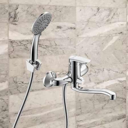 Смеситель для ванны WesnaArt Ocean OCE12-321 настенный хром