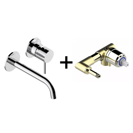 Комплект смесителей Bossini TEO Z00730.030+Z00801 встраиваемый хром