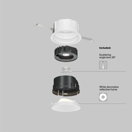 Светильник встраиваемый Maytoni Technical Wise DL057-10W3K-W