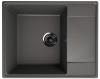 Кухонная мойка Ulgran Quartz Prima 605-09 61х49 цвет графит поверхность матовая