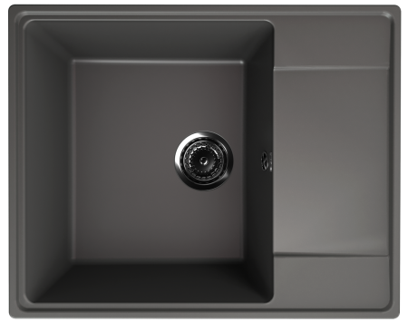 Кухонная мойка Ulgran Quartz Prima 605-09 61х49 цвет графит поверхность матовая