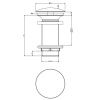 Донный клапан для раковины Gessi Technical Accessories 01391#149 никель
