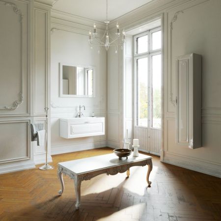 Шкаф-пенал Aqwella Y Emp.05.35/W 40х150 подвесной цвет белый