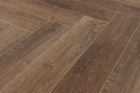 SPC ламинат CronaFloor Herringbone Дуб Тулуза H001 Т070821 толщина 0,45 см 42 класс 640х128