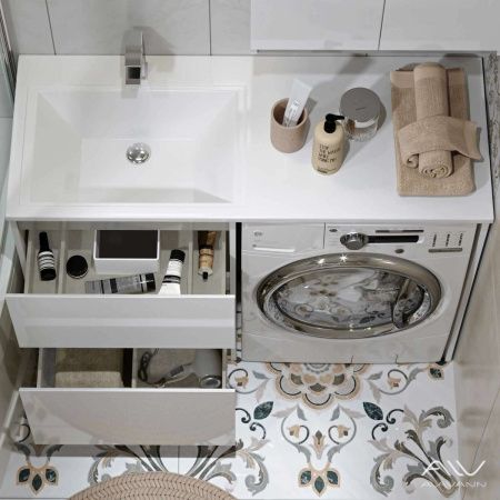 Тумба с раковиной Alavann Soft ALV0994000 120х50 напольная цвет белый