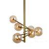 Люстра на штанге Delight Collection Globe Mobile (Глобе Мобиле) MX19009070-6B gold