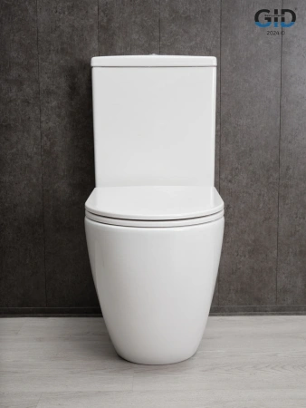 Унитаз напольный с бачком Gid Convexo Tn2188 (62249Y) белый с сиденьем микролифт безободковый