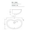 Раковина керамическая Artceram Washbasin IDL001 01 00 60х40 встраиваемая цвет белый без отверстий под смеситель