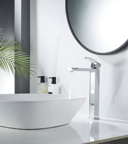 Смеситель для раковины Knotlor STABLE KN-24 на столешницу хром - фото 4